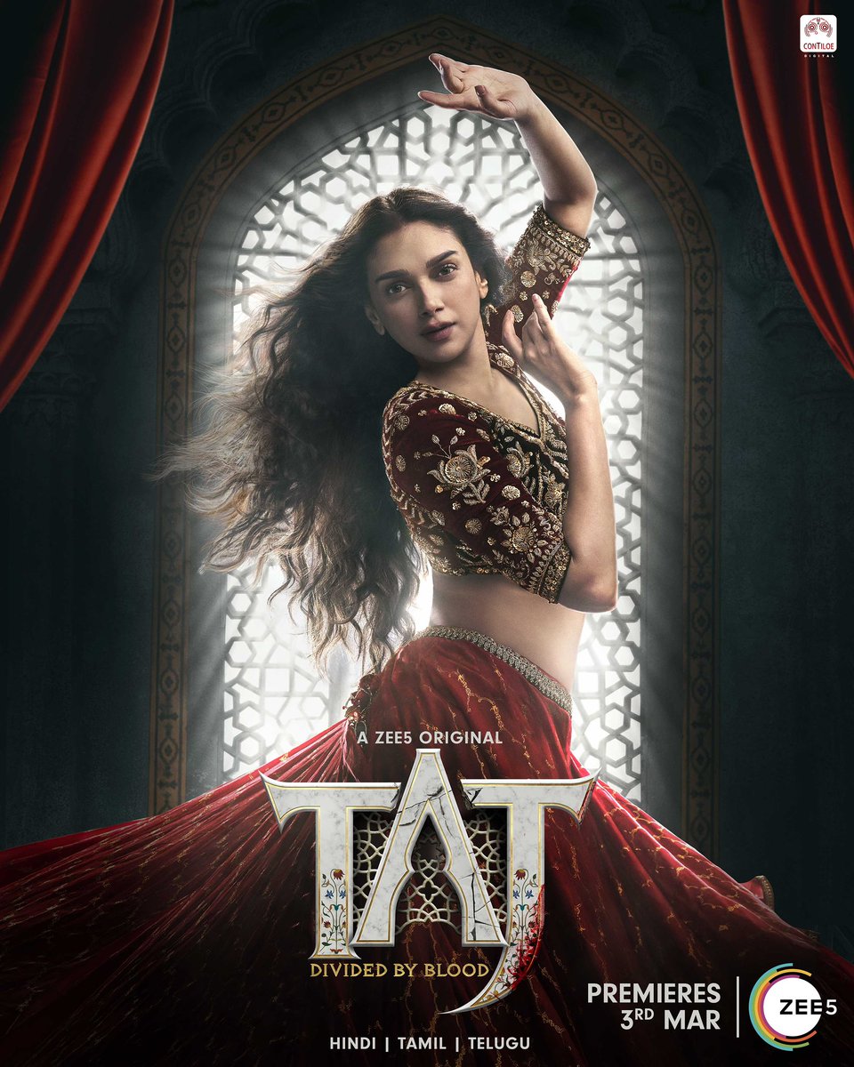 Meet Anarkali who is all set to fight for her love and freedom! 

We at @MATH_Ent are proud to be associated with #TAJ

#NaseerudinShah @aditiraohydari @aapkadharam @RahulBose1 #SandhyaMridul 
@aashim90 #TahaShah #ShubhamMehra #PadmanDamodaran #ZarinaWahab #PankajSaraswat