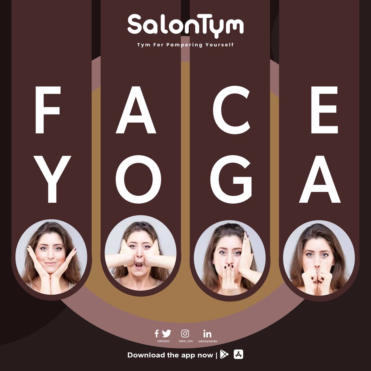 salontym's tweet photo. Face Yoga increase circulation, Make your skin glow, smooth wrinkles and fine lines and reduce puffiness try now with #Salontym #bestbeautyapp #besthomeservices #homeservices #faceyoga #downloadtheappnow #bestoffers #bestprice https://t.co/pFcfhFyS7Q