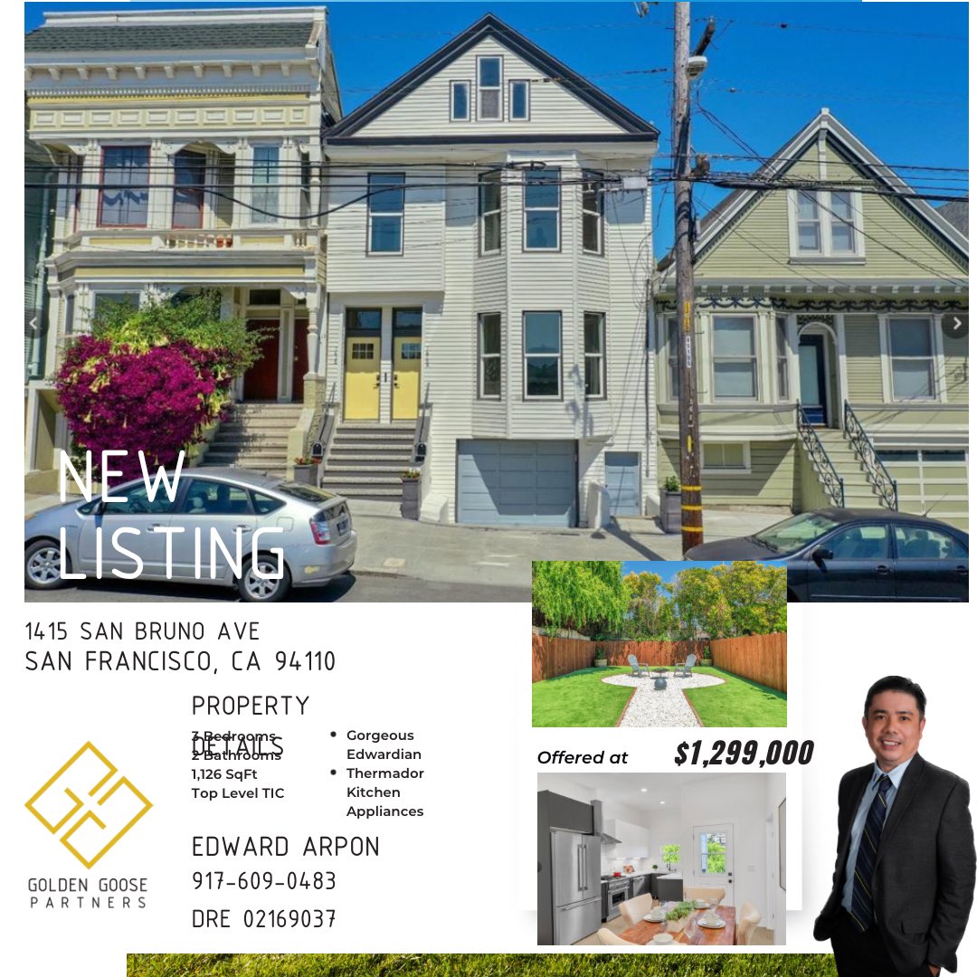 edwardarpon's tweet image. New listing! Stop by this weekend. Open House from 1p-4p. #GoldenGoosePartners 
#PropertyPartners
#WhoYouWorkWithMatters #RatifyingRealEstate
#Buy #Sell #Invest #NewListing

DRE 02169037