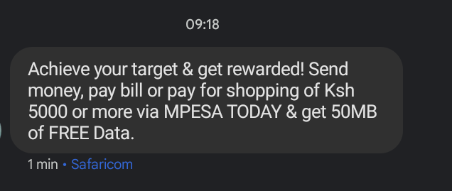 abedy_munyao's tweet photo. @SafaricomPLC @DirectlineKenya Na safaricom pia nyinyi muache kutupima akili..... 5000 worthy showing, you reward 50mbs? With the current 5G network, what's 50mb surely?...  Bure kabisa https://t.co/9yQTCw3qTh