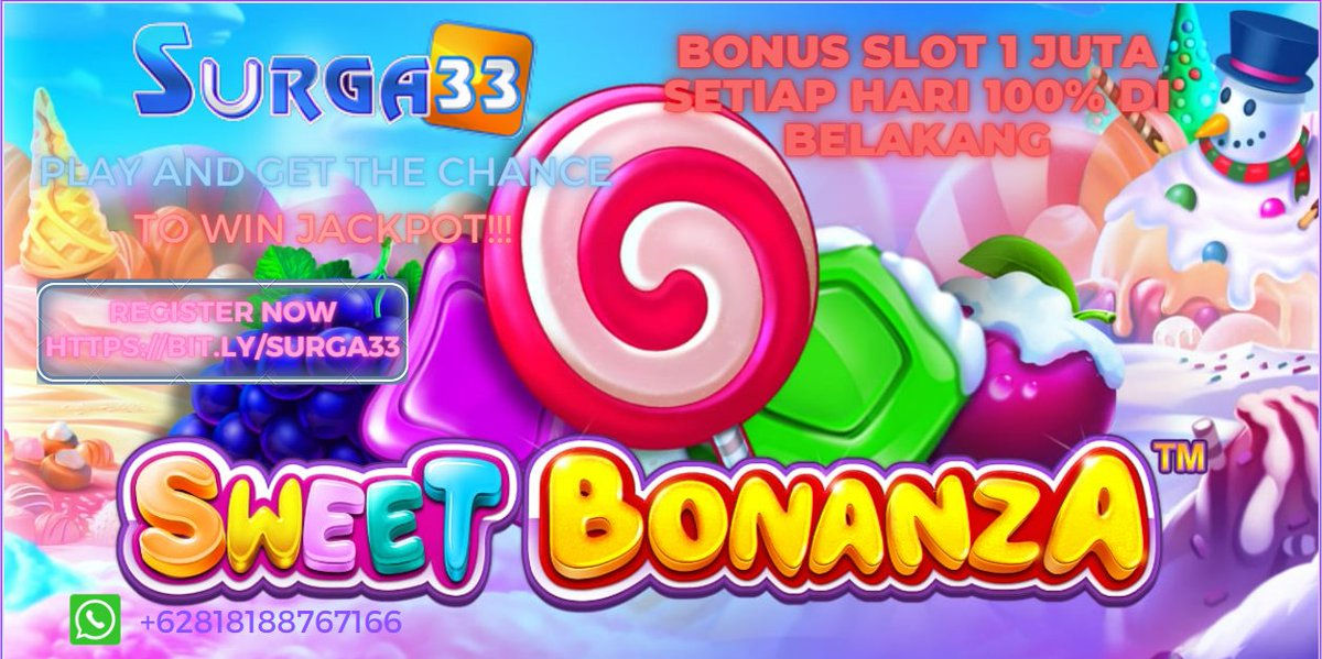 SURGAOFFICIAL's tweet photo. BONUS SLOT 1 JUTA SETIAP HARI 100% | DI BELAKANG 
#AgenBolaTerpercaya, #agenslotonline #maxwin #gacor #pokeronline #casinotogel #onlinecasino #slotindonesia  #depositpulsa 
Proses cepat, aman dan sangat mudah. Menang berapapun pasti bayar! Contact: Whatsapp: +6281818767166 https://t.co/IVzlkMdkHR
