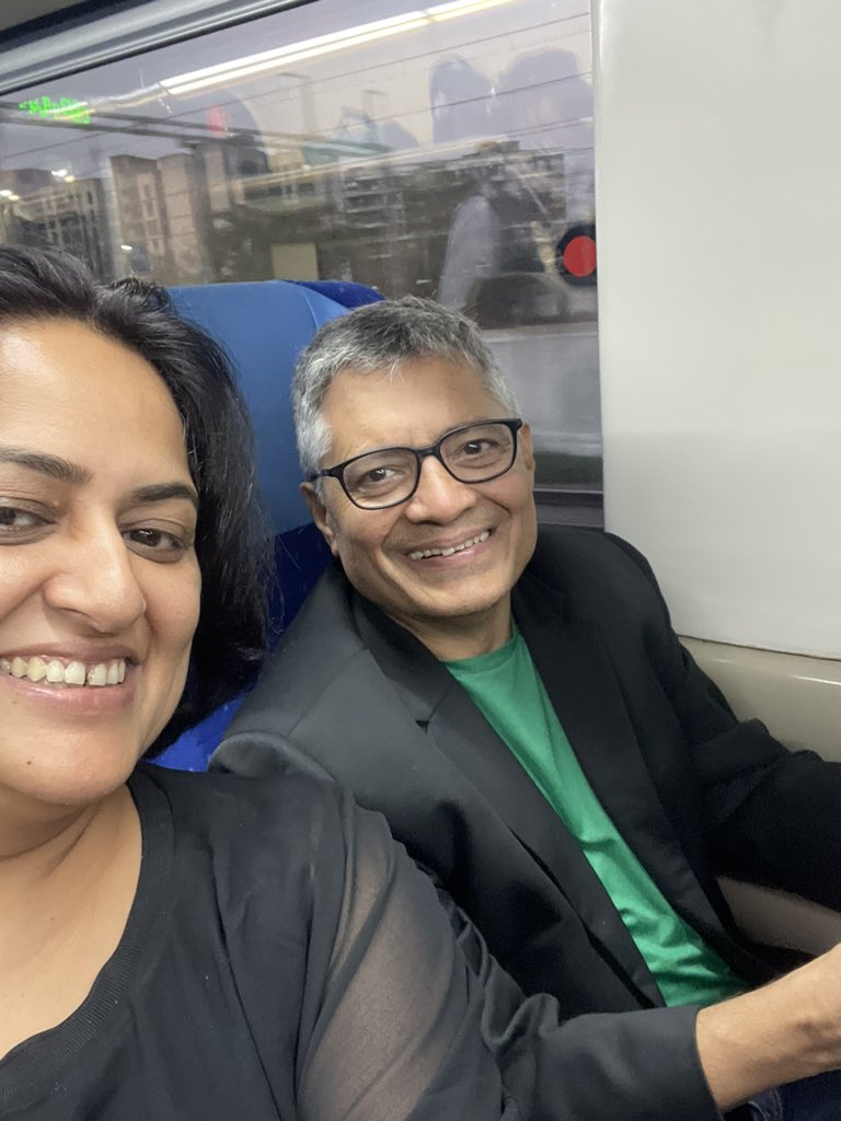 kritipradhan201's tweet photo. C13, seat 15 but we were 12 of us travelling in the #vandebharatexpress. Nakul singh was an amazing host who served us with a smile. Thank you @IRCTCofficial for an amazing experience for our family and thank you for bringing tech to the fore .. Sudhir ji se milkar bahut acha https://t.co/wU9hpUklpA