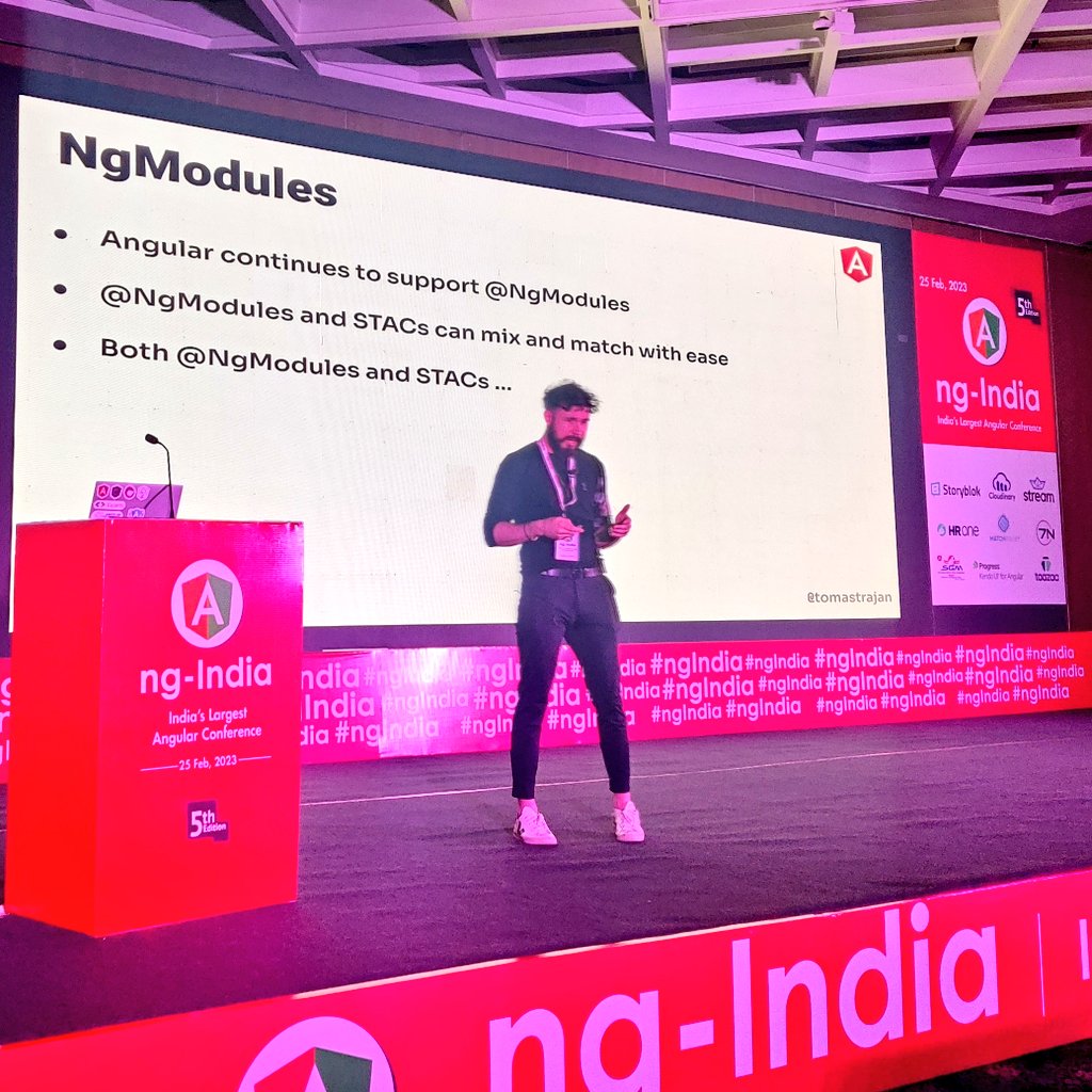 nomadcoderai's tweet photo. Session 5: 'Angular Template Context Mental Model' /w Tomas Trajan. #Angular

@tomastrajan on Stage! 🧑‍💻

#ngIndia #ngIndia2023 https://t.co/YWZuVxXKP2