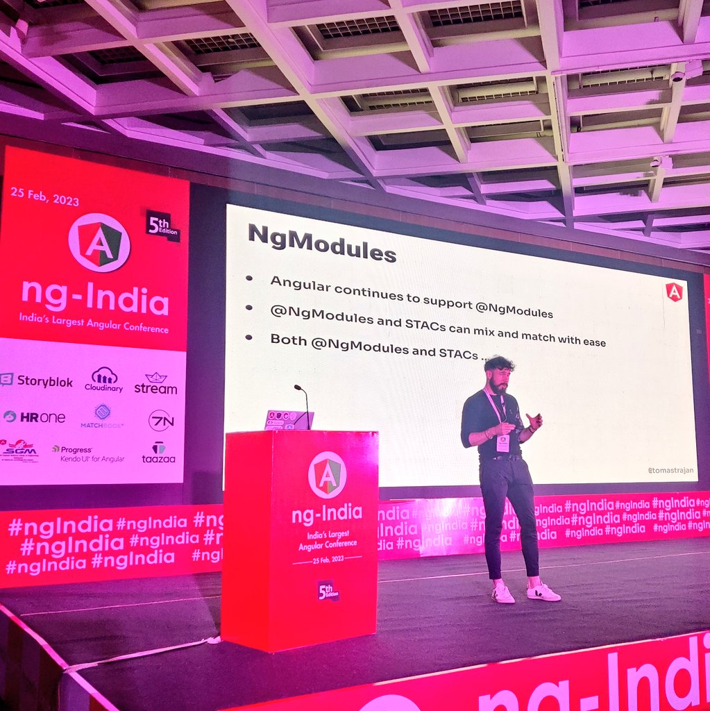 nomadcoderai's tweet photo. Session 5: 'Angular Template Context Mental Model' /w Tomas Trajan. #Angular

@tomastrajan on Stage! 🧑‍💻

#ngIndia #ngIndia2023 https://t.co/YWZuVxXKP2