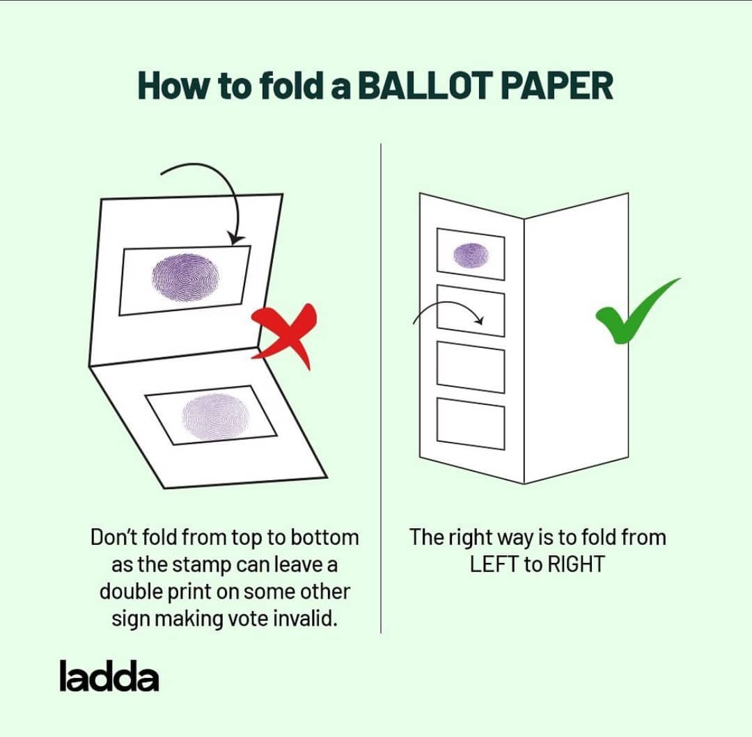 WeVoteOfficial's tweet photo. Election Day is here! 

Please go out and cast your vote. Every vote counts, so make sure you cast a valid vote. 

Participate safely and responsibly.

@yiaga
@undpnigeria

#sixtypercentofus #wevote2023 #pvcbusdrive2 #pvccollection #civicparticipation #elections #nigeriadecides https://t.co/dOoBf2ldQT