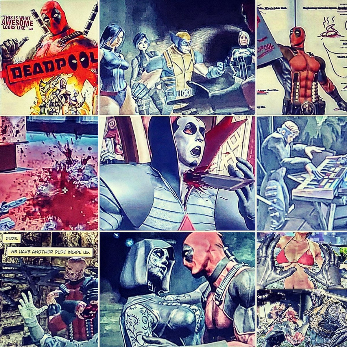 owikj's tweet photo. Rewatched a walkthrough of the #xbox360 game #deadpool
#deadpoolgame #wadewilson #themercwithamouth #xmen #psylocke #domino #wolverine #rouge #breakingthe4thwall #headblownoff #mistersinister #stabbed #bloodsplatter #gambit #nolegs #mistressdeath #cable #marveluniverse https://t.co/EkI70BVCxv