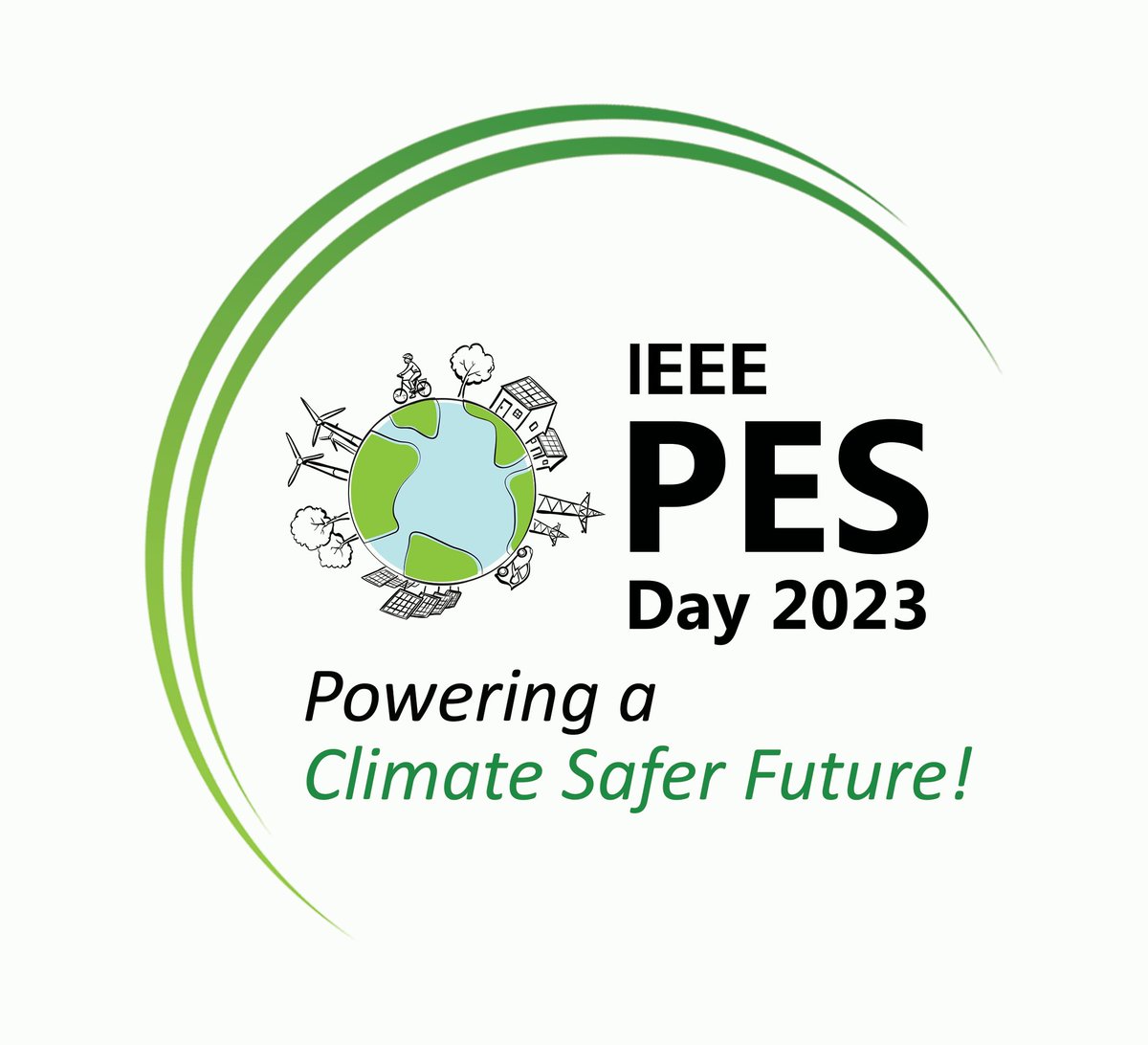 ieeepesday's tweet photo. We are excited to unveil the #OfficialLogo for IEEE PES Day 2023, which embodies our powerful theme: ''Powering a Climate-Safer Future''.
#climateaction #ieeepesday #power #energy #education #innovation #sustainability #logo #climatesafe #ieeepes https://t.co/rG6iAdceFI
