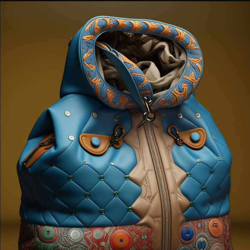 pufflady310's tweet photo. puff lady new hand bag puffers #aihandbags @FAICmag #aifashion #AIArtistCommunity https://t.co/1BuEam19bt