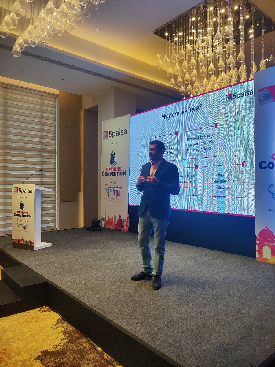 OptionsConv's tweet photo. 📣 Live from our #OptionsConvention in #Jaipur, it's been an incredible event so far! 🤩 Our engaging speakers have been sharing their insights and experience on everything related to options trading, from strategies and analysis to market trends and risk management.

#Dhanniti https://t.co/rEv30eTtrI