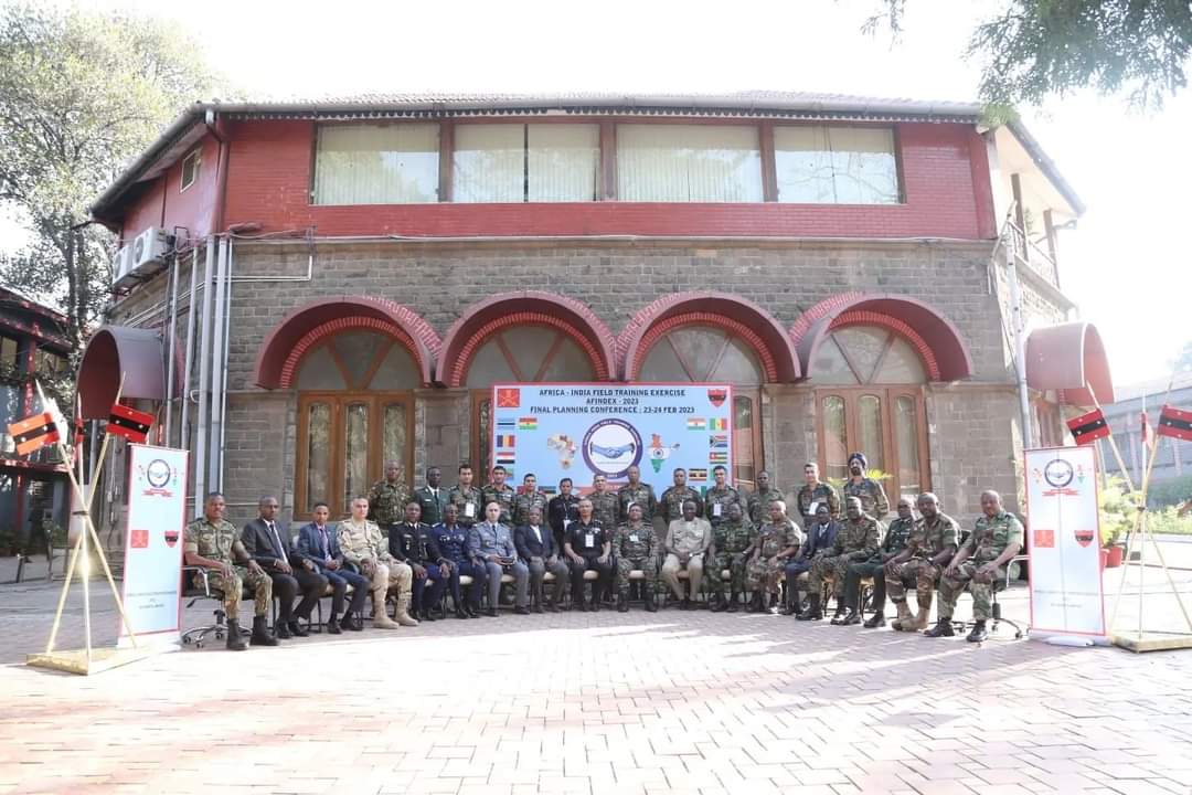 kishanchand_89's tweet photo. 20 African Delegates attended the orientation for the conduct of upcoming #Africa - #India Field Training Exercise 2023 #AFINDEX23 at #SouthernCommand Foreign Training Node and College of Military Engineering, #Pune.
#IndianArmy
#IndiaAfricaFriendship https://t.co/aIyzFCGWNz