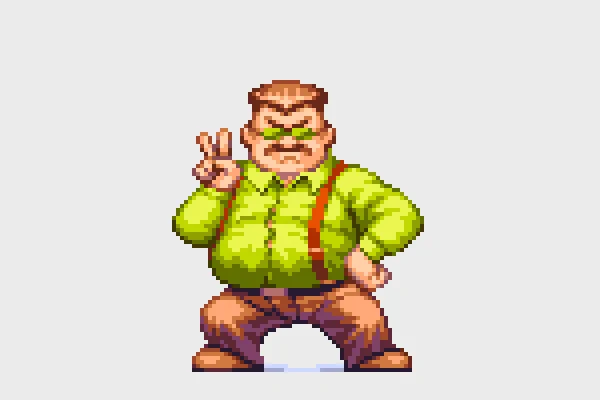 [NEOGEO]餓狼伝説2 〜新たなる闘い〜チン・シンザン#SNK #ドット絵 #pixelart 