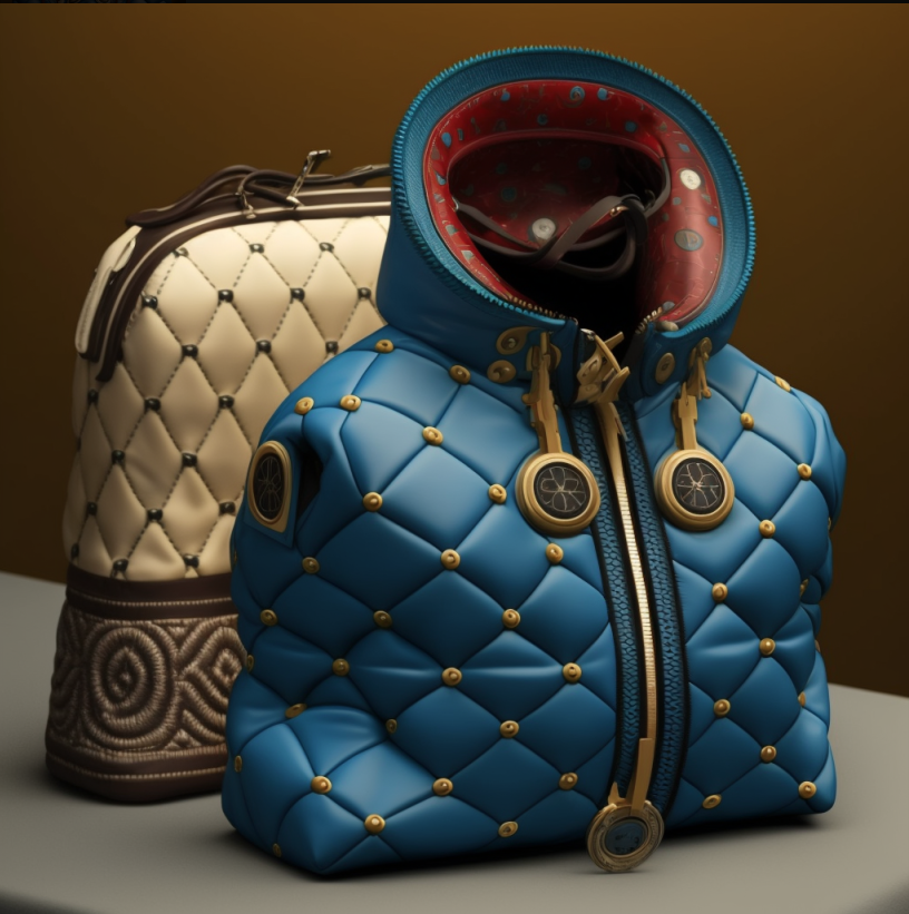 pufflady310's tweet photo. check out my new puff hand bag range 2  #pufflady #AIArtistCommunity #aifashion #aihandbags #aibags https://t.co/F7fBi20I6U