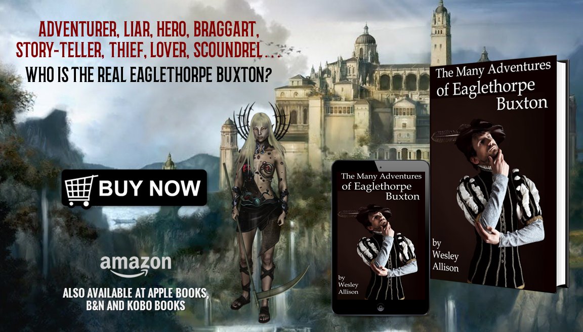 Wesley_Allison's tweet image. The Many Adventures of Eaglethorpe Buxton - $6.99 paperback - lulu.com/shop/wesley-al…  #FantasyHumor