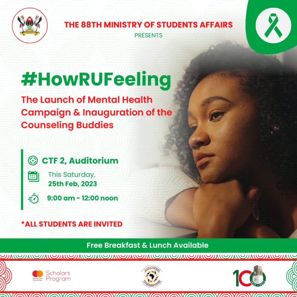 CatEdreen's tweet photo. #HowRUFeeling The launch of Mental Health at Makerere University together with the graduation of counselling buddies https://t.co/Iv0PhbqFgk