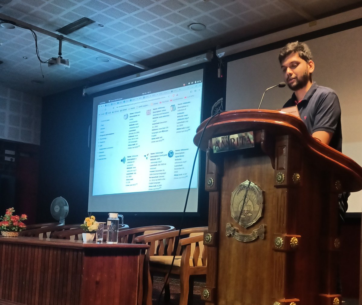 amfoss_in's tweet photo. We had an amazing Day 1 (24th Feb) at the  @Wikimedia-amFOSS #hackathon hosted at @amritaedu! Big thanks to the Indic MediaWiki Developers User Group for the fascinating introduction to MediaWiki and their vast project collection. https://t.co/jr30xka2bF