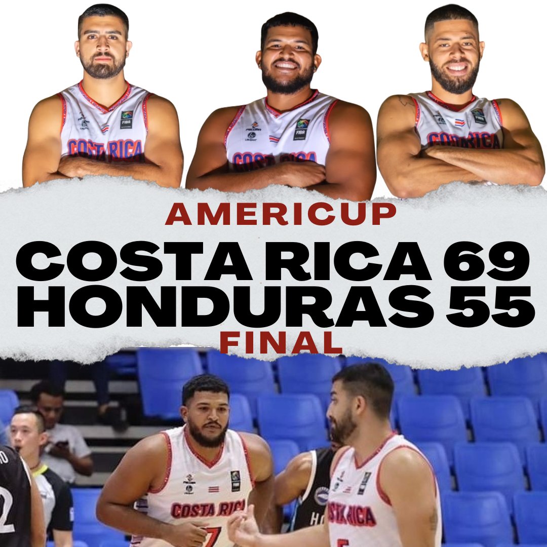 Final del partido.
¡¡¡VICTORIA TICA!!!
Costa Rica 69-55 Honduras