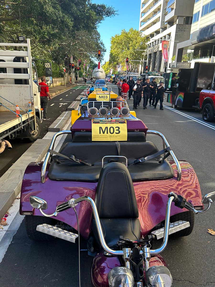 TrollTours's tweet image. #pwda and Troll Tours in place. Ready to 🥁👠🙌  HAPPY #MARDIGRAS!! Share the love 💕🏳️‍🌈🏳️‍🌈💕
We are float #10 so don't miss us showing off 😆. We will be towing an airplane along Oxford St. 😂🤣 Not really but it looks like it!
#disabilitypride 
#SydneyWorldPride #SydneyMardiGras