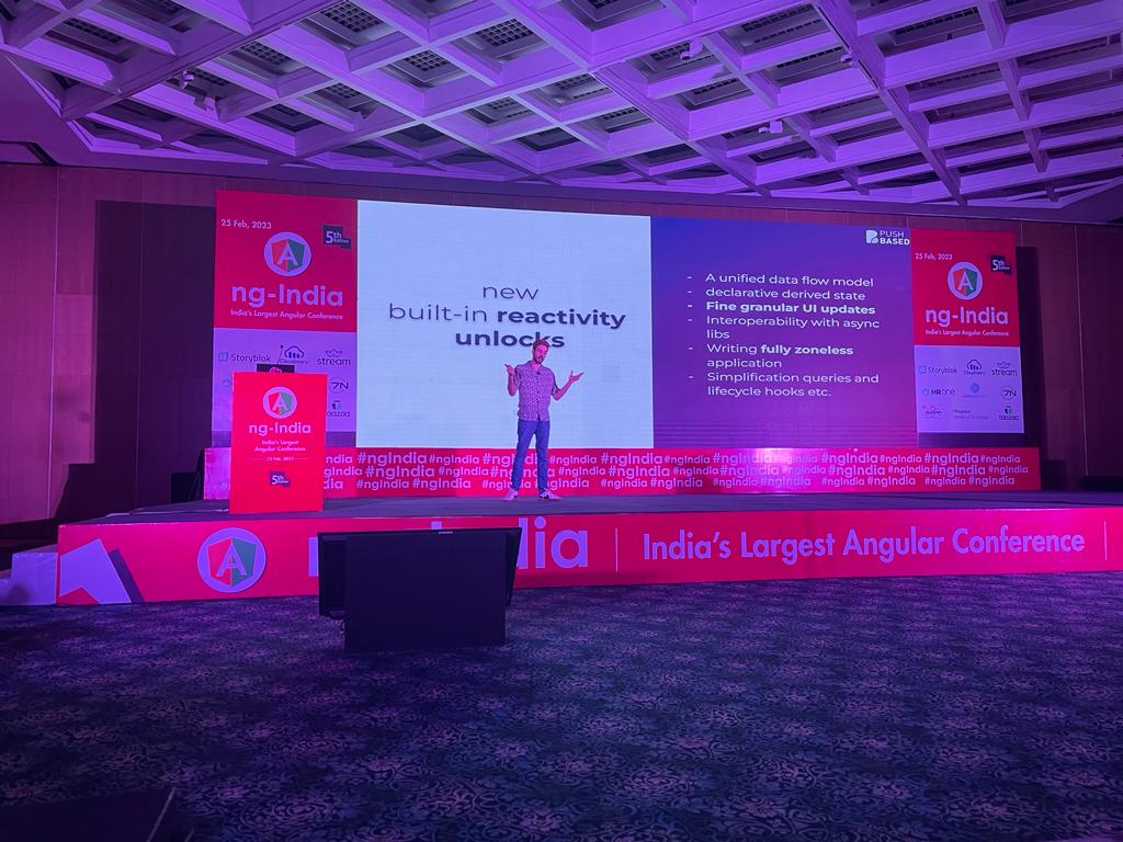 pankajparkar's tweet photo. Back to back attended below sessions 

NgOptimizedImage - @shiv_koirala 
Signals &amp; fine grained reactivity in Angular - @Michael_Hladky 
Transitive Template Context - @tomastrajan

#angular #ngIndia #ngindia2023 #singnals #optimization #templating https://t.co/HOwzBETMyj