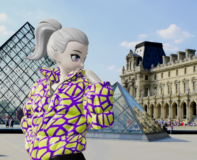kamogawayuka's tweet photo. Visit the Musée du Louvre with #INDEPS🪄🎨
#RTFKT #CloneX https://t.co/NBr9C29ojC