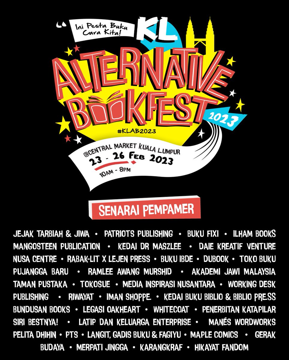 BukuFixi's tweet image. Top 10. Terima kasih! Jumpa esok (hari terakhir). #KLAB2023