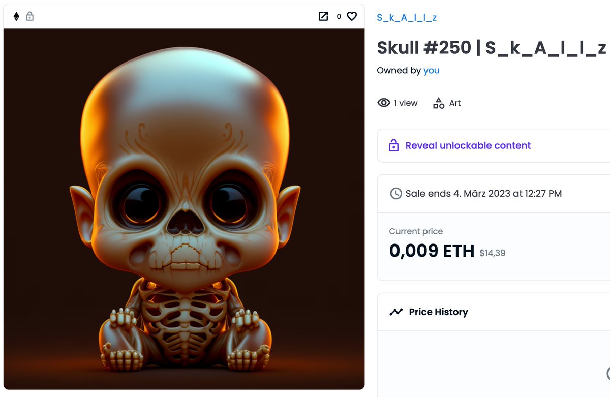 vau_ART's tweet photo. Add some stunningly spooky vibes to your NFT collection on @opensea ! Check out these high-quality skull artworks in Pixar style, featuring intricate details that will make your jaw drop.
https://t.co/rQvElZ0wCZ
#NFTart #PixarStyle #SkullArt #DigitalArt https://t.co/1b7M55aBW1