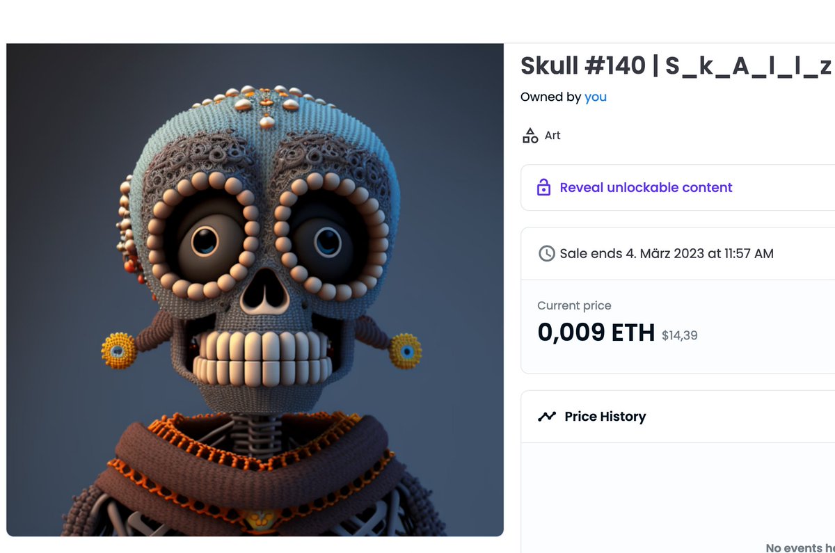 vau_ART's tweet photo. Add some stunningly spooky vibes to your NFT collection on @opensea ! Check out these high-quality skull artworks in Pixar style, featuring intricate details that will make your jaw drop.
https://t.co/rQvElZ0wCZ
#NFTart #PixarStyle #SkullArt #DigitalArt https://t.co/1b7M55aBW1