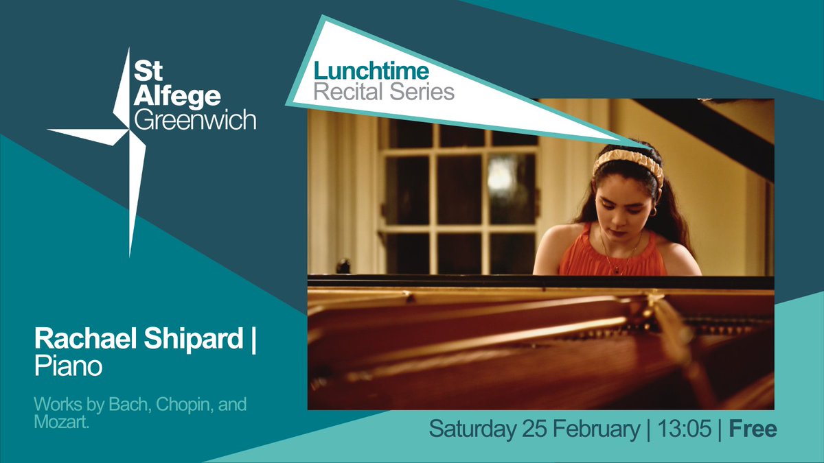 Take a moment out of your bustling Saturday for a musical treat - Rachael Shipard joins us at 1:05pm for a recital of Bach, Chopin, and Mozart.

Free concert | donations welcome 🎵🎹

#Greenwich #freeconcert #classicalmusic
