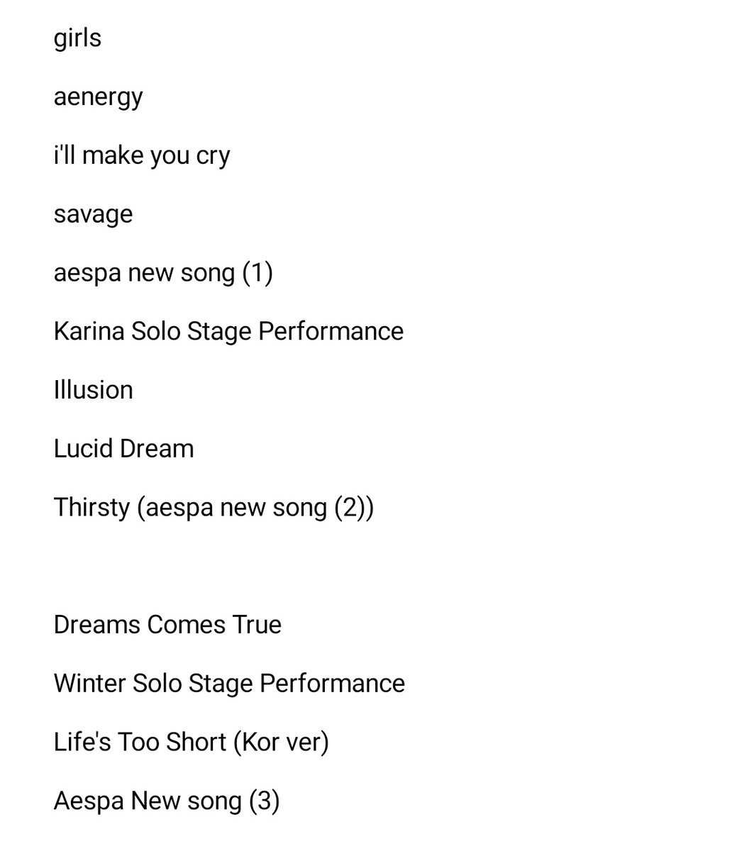 nabi on Twitter "250223 total of 26 songs! ( 11 new songs including