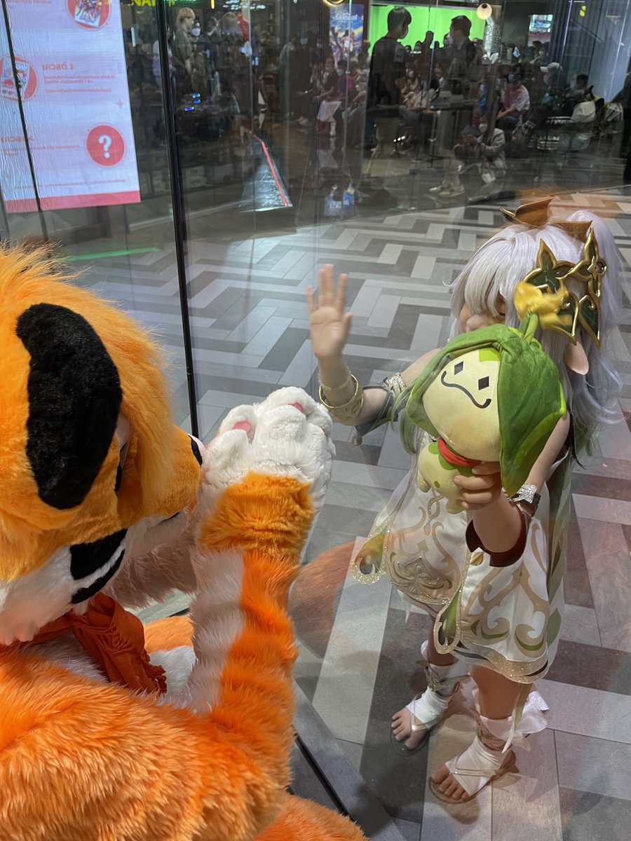 katoliger's tweet photo. #katoliger #fursuit #Genshinlmpactth #Genshin_Impact #nahida #fursuitor #chainsawman https://t.co/AFSqgi4Wbm
