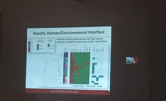 cedbcam_ri's tweet photo. End of Day3. @EssackSabiha gave the final lecture with snapshot on #AMR  and #OneHealth. Again, great talk and interactive discussion about genomics challenges and opportunities with participants. https://t.co/FBpAEeEtrQ