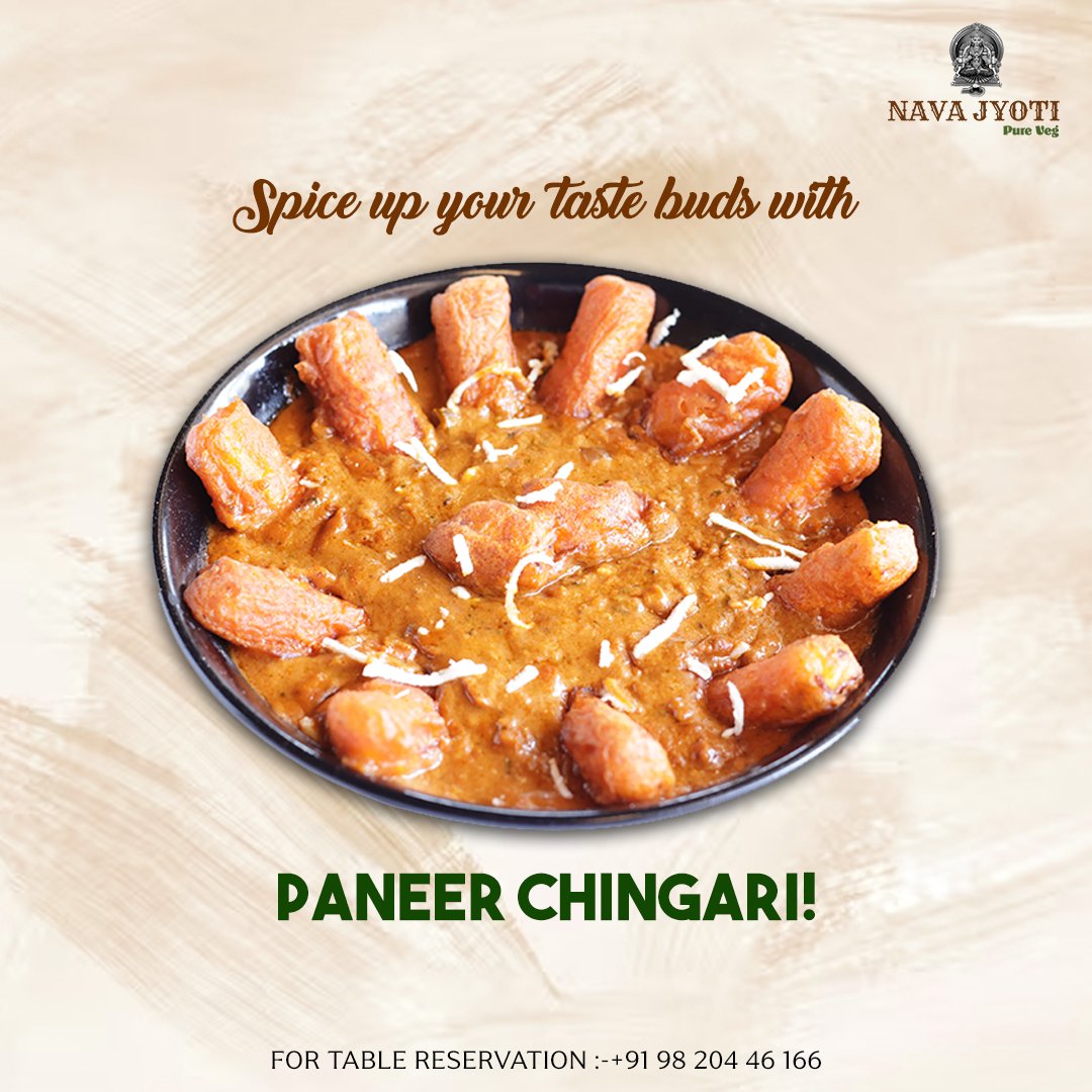 Looking for a fiery and flavorful dish to tantalize your taste buds? Look no further than Paneer Chingari!

For Table Reservation - +91 9820446166

#navajyoti #food #restaurant #SevTomato #SpicySnacks #TasteBudsZing #DeliciousFlavors #SnackTimeFun #delicious #yum #savorflavors