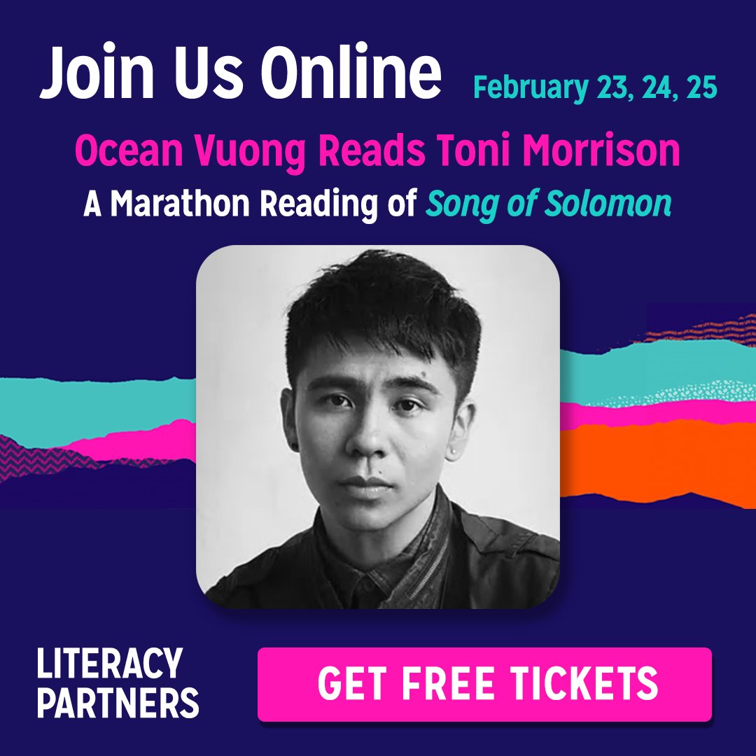 LitPartners's tweet photo. Our Celebration of #ToniMorrison wraps up TODAY at 3pm EST with our virtual marathon reading! #OceanVuong, #TommyOrange, #RobinCosteLewis, @Egangoonsquad, @MargaretAtwood, and @Chatt_LErdrich will give voice to Song of Solomon. RSVP: https://t.co/F71GY2QwlI
#BlackHistoryMonth https://t.co/Ftu8ZSOnLL