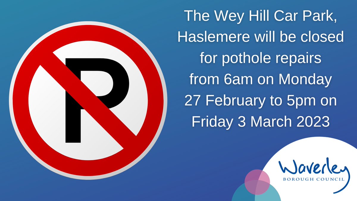 Waverley Borough Council, Surrey on Twitter "A gentle reminder that