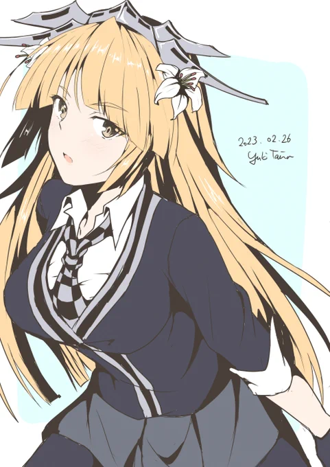 お題の天龍との衣装交換ブルックリン#ブルックリン #艦これ 