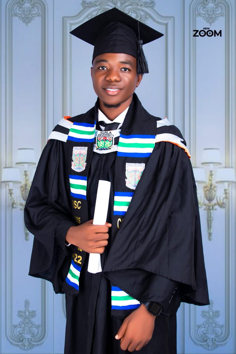 Salonemessenger's tweet photo. Today, two of our dedicated Messengers graduated from the Njala University. Abu Bakarr Jalloh also founder of the African Dream and Foday I Kamara, also Sierra Leone’s top YouTuber have both graduated with Degrees from the school of Agricultural Economics and computer Science https://t.co/WiC6Uv3uaB