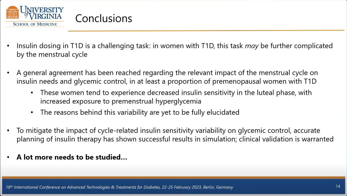 Menstrual cycle specific HCL algorithms for women with Type 1 #diabetes work in silico - now on to clinical trials... #ATTD2023