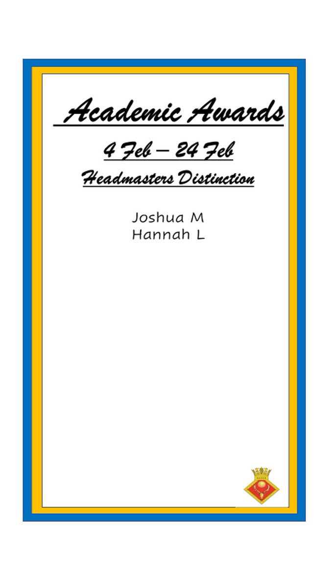 A wonderful number of awards to share this week!