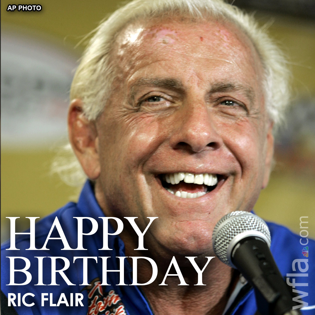 HAPPY BIRTHDAY RIC FLAIR! The WWE Hall of Famer is celebrating his 74th birthday today.  