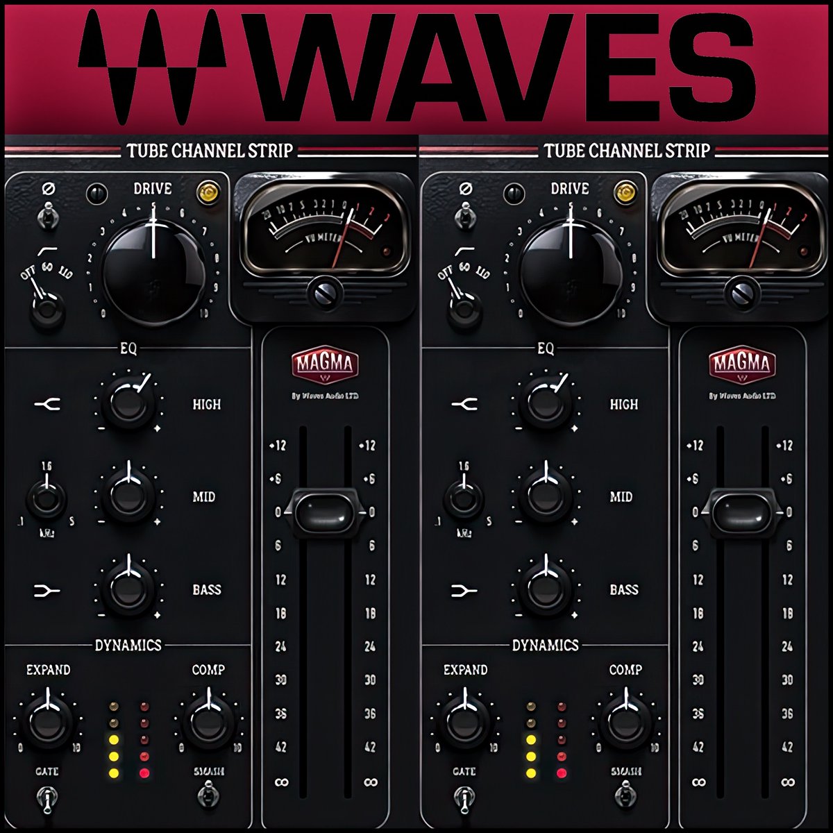 Such a fan of the #MagmaTubeChannelStrip by <a href="/WavesAudioLtd/">Waves Audio</a>. Vibe, warmth and true #analog character of vintage consoles is here in this well laid-out GUI. Tube-based dynamics, EQ, and saturation are finding their way on nearly every channel in my recent sessions. 
<a href="/SShop370/">SoundShop370</a>