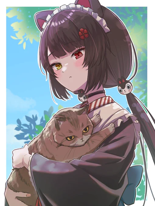 猫の日(遅刻) #いぬいらすと 