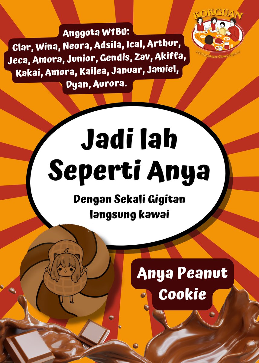 grecelaine's tweet photo. ⁣

VARIAN ANYA PEANUT:
Terbuat dari Chocolate Pilihan x Kacang Renyah. Bikin kamu KAWAI seperti Anya 🔥

⁣ https://t.co/MgTnAcEDhN