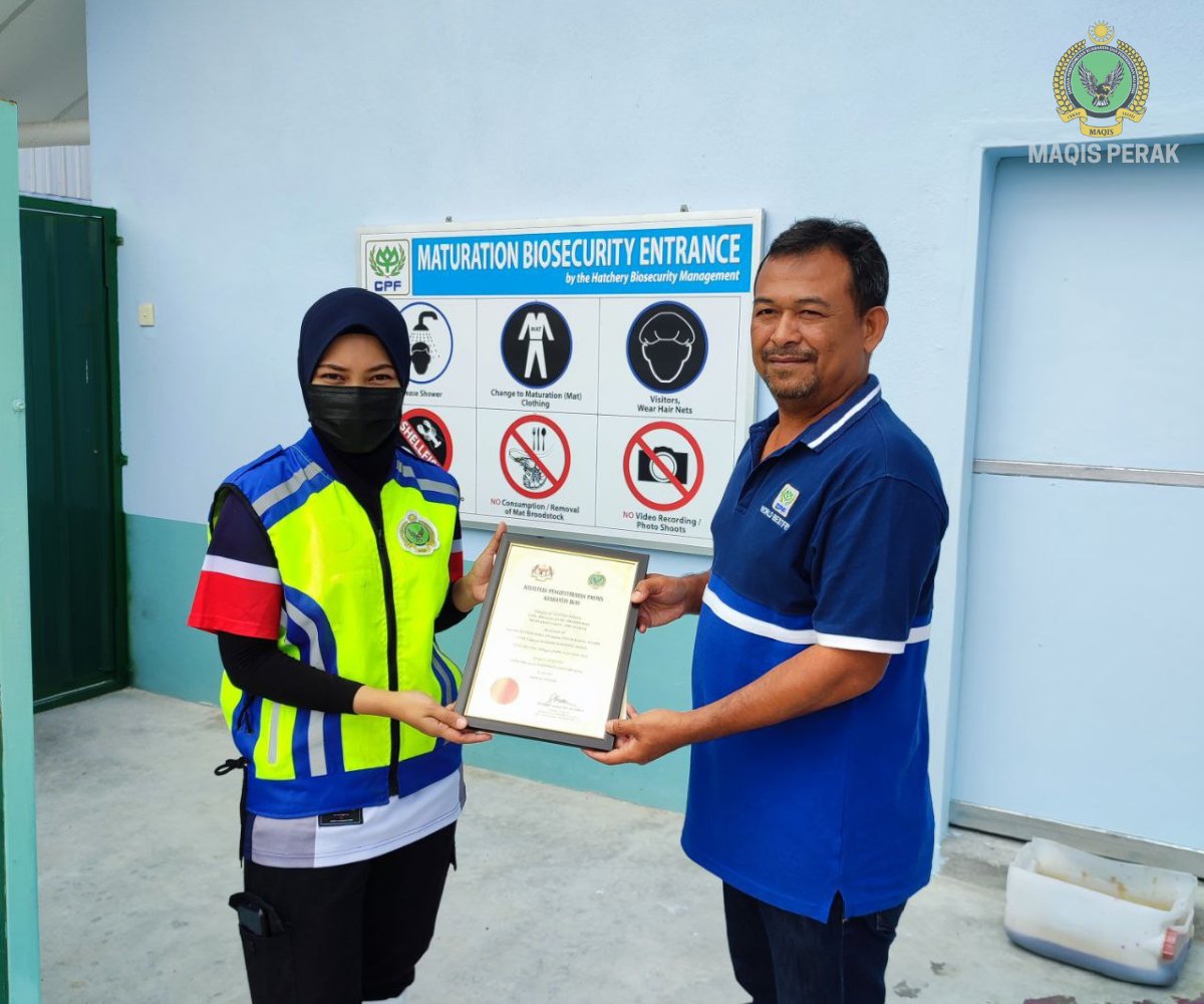 MaqisPerak's tweet photo. 25 Februari 2023 | Teluk Kopia, Lumut

Pengisytiharan premis kuarantin ikan bagi syarikat Asia Aquaculture (M) Sdn. Bhd dan Pemeriksaan pasca import bagi tujuan kuarantin. 

#MAQISMalaysia
#maqisperak
#cukupdanterjamin
#penguatkuasaanberintegriti https://t.co/PF98vXKRH8