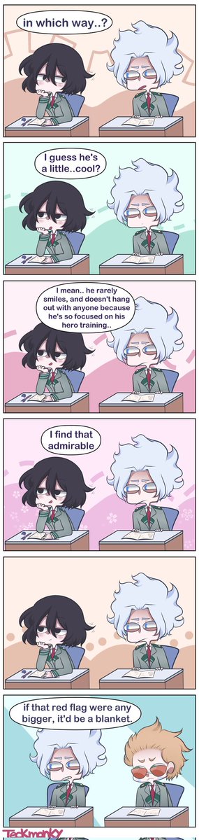 #bnha Aizawa has a little crush, it seems.. 