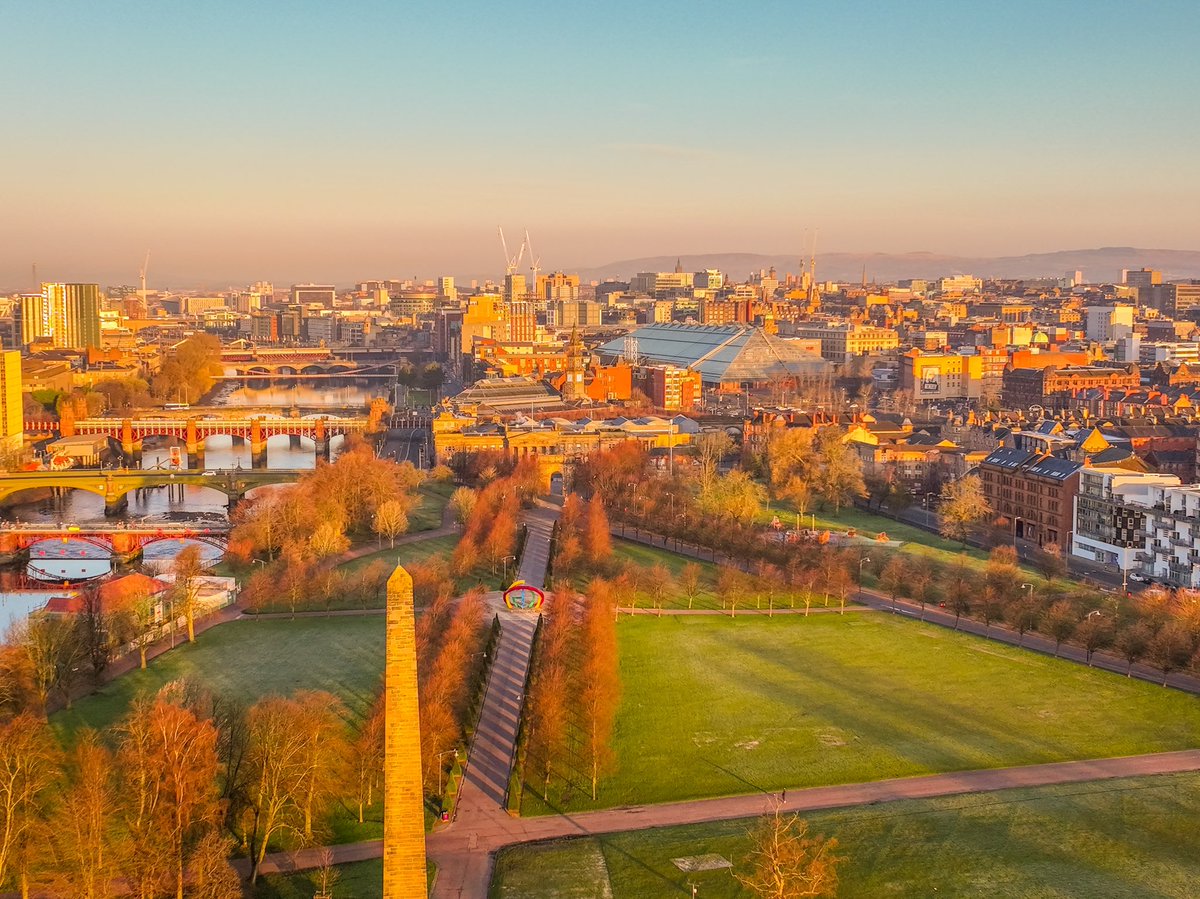 Golden Glasgow 🌆 
#Glasgow #Drone #LoveGlasgow