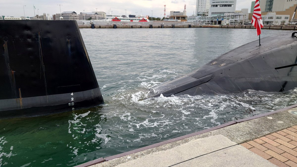 「潜水艦「#まきしお」サンポート高松来港 その2 」|銀時＠提督のイラスト