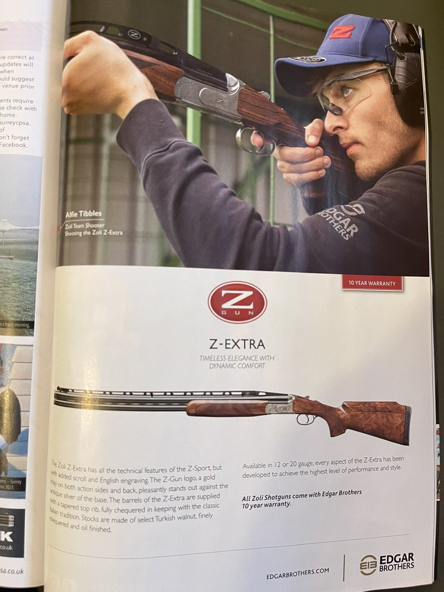 Love the Zoli range of guns, this high rib is great to shoot.
