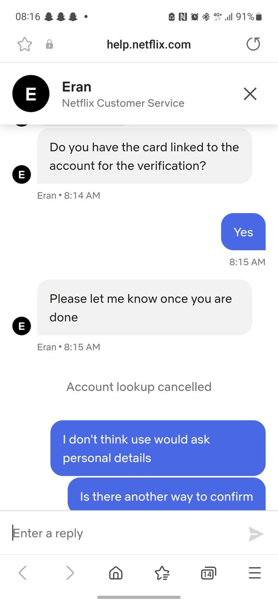 BossNayf's tweet photo. @NetflixUK is this legitimate? Asking for card details to verify its me https://t.co/0LywXu1lHt