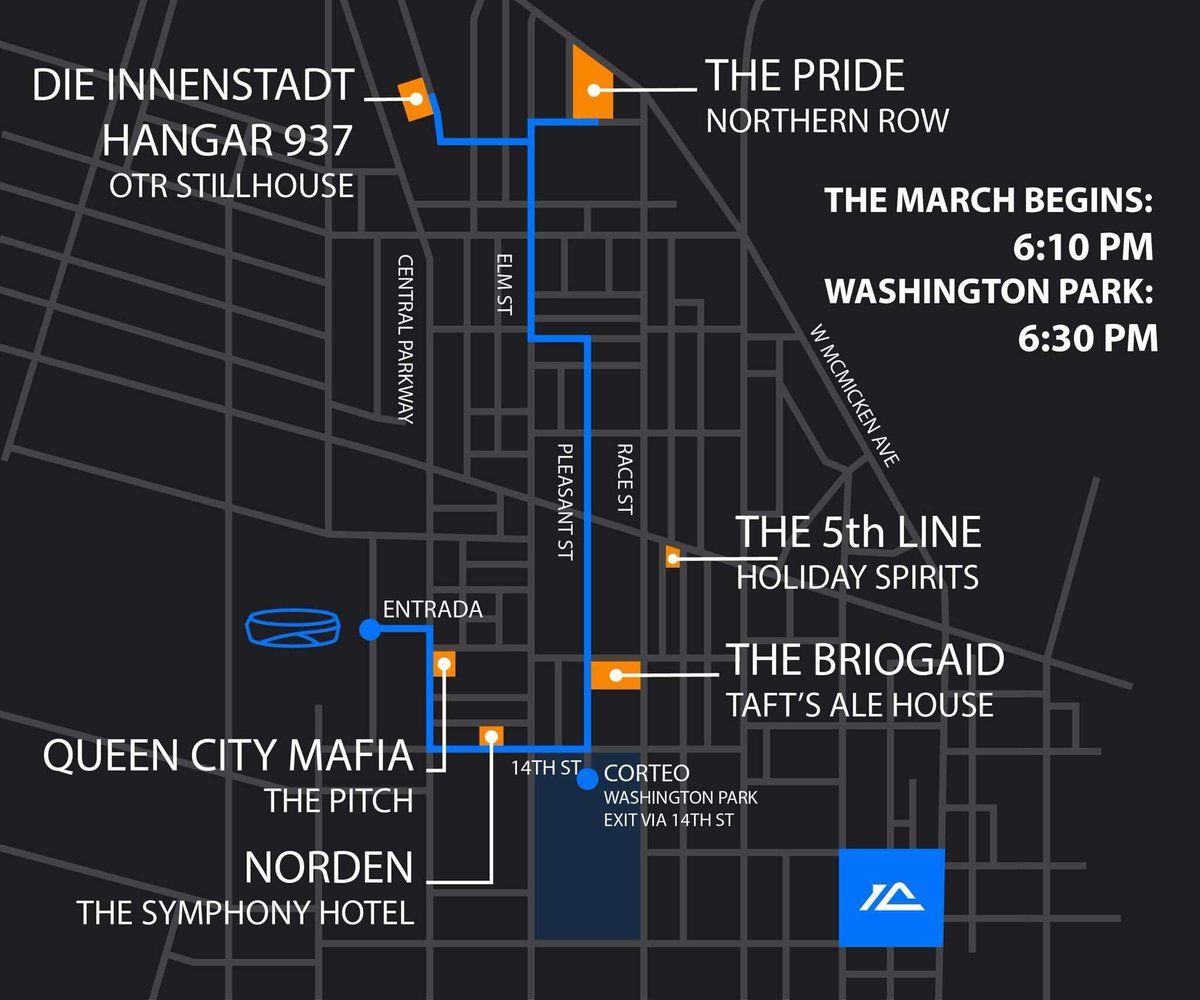 DieInnenstadt's tweet photo. Check out the march schedule for today. #fccincy #allforcincy #junctajuvant https://t.co/YTQZ2D7TJL