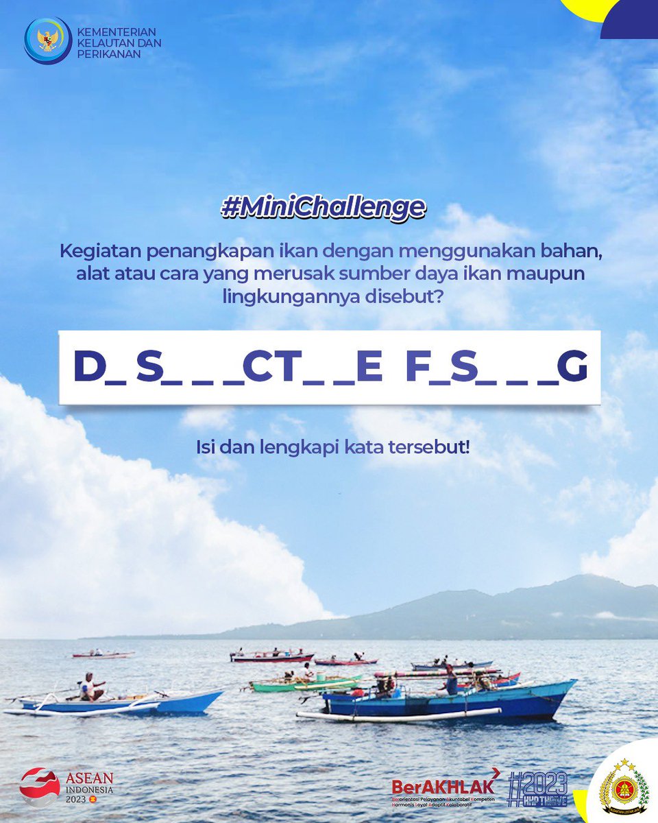 ditjenpsdkp's tweet photo. Happy weekend Sahabat Bahari. 
Yuk tebak!☺️

#PSDKPSahabatNelayan

@kkpgoid
@adin_psdkp 

#KKPThrive
#EkonomiBiru 
#PSDKPHebat
#SaktiWahyuTrenggono
#PSDKPbentengKKP
#TangkapManfaat https://t.co/8T6erZ90e3