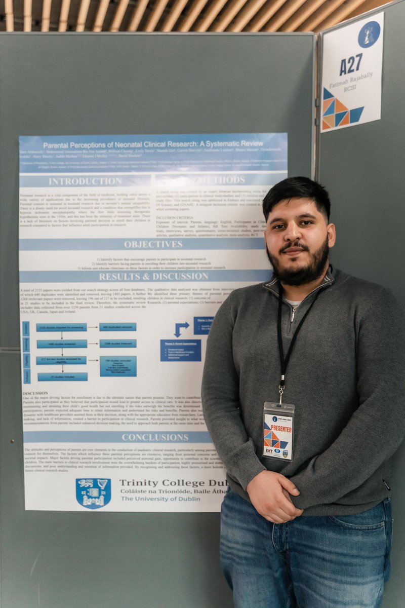Student Medical Summit (@medicalsummit) on Twitter photo The 2023 Irish Undergraduate Medical Researcher of the Year is Yasir Alshareefy from <a href="/TrinityMed1/">School of Medicine</a>! Yasirās study was entitled āParental perceptions of neonatal clinical research: a systematic reviewā #SMS2023 The 2023 Irish Undergraduate Medical Researcher of the Year is Yasir Alshareefy from <a href="/TrinityMed1/">School of Medicine</a>! Yasirās study was entitled āParental perceptions of neonatal clinical research: a systematic reviewā #SMS2023